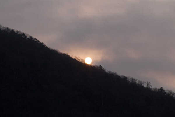 太陽のシルエットが撮れました。