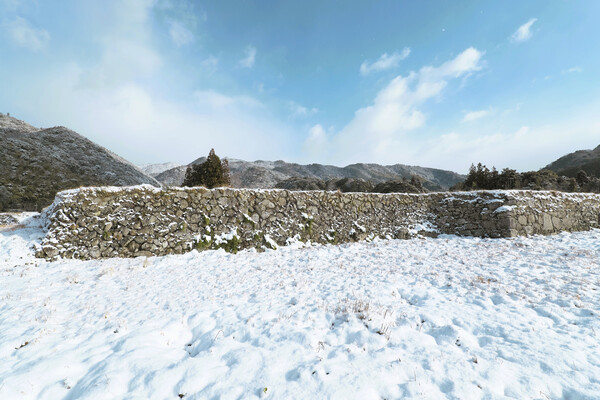 山里の雪