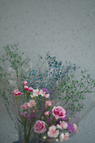 【花】寒い日の花束