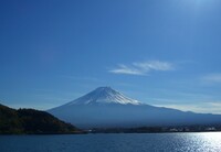 河口湖畔からの富士山