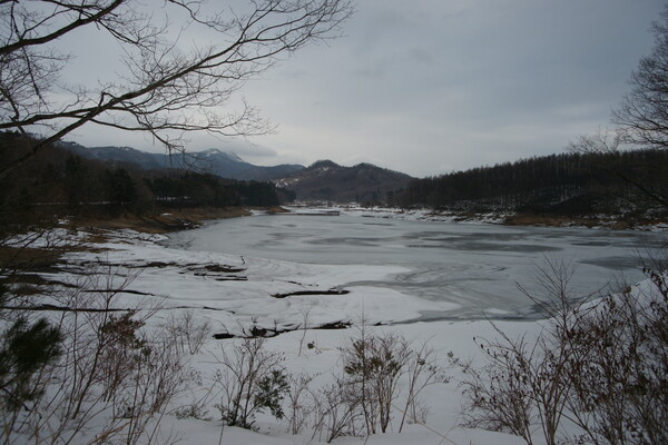 岡山県北　恩原湖の冬