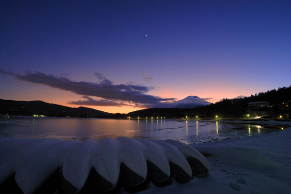 富士の夕日