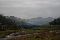 今朝は小雨が・・。