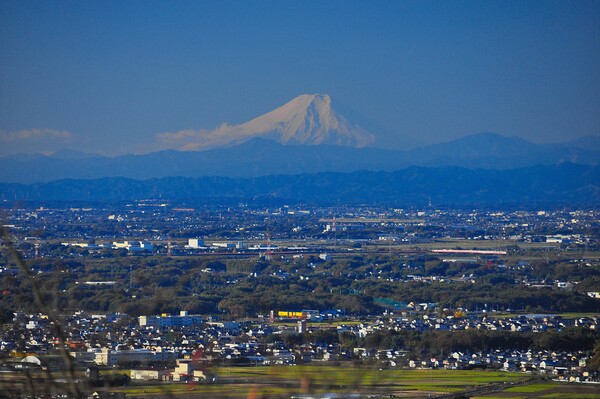 栃木から望む富士