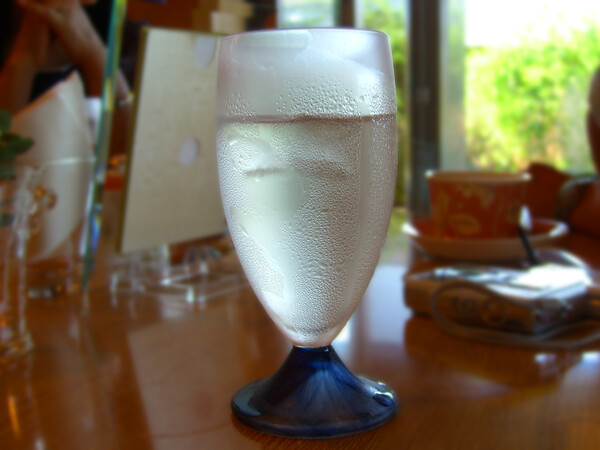 【夏の日】冷水グラス