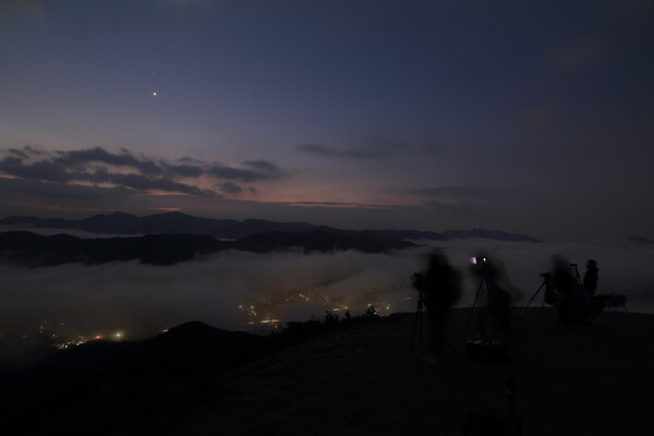 広島市安佐北区荒谷山からの雲海撮影