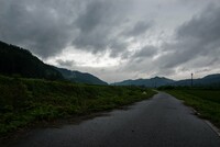 一日雨降・・。