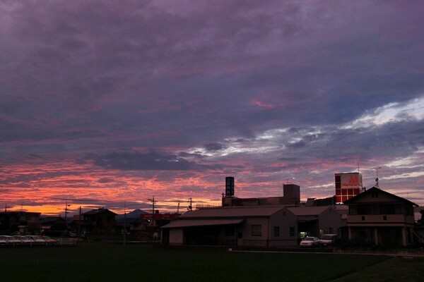 期待していなかった夕焼け