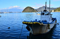 駿河湾越しの富士の山