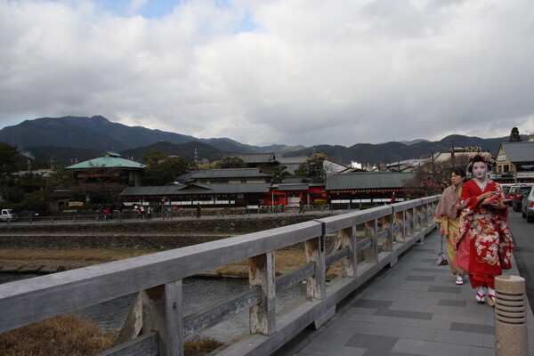 ぶらり旅 in 京都（嵐山渡月橋にて）