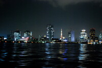 【流】 隅田川の流れと夜景