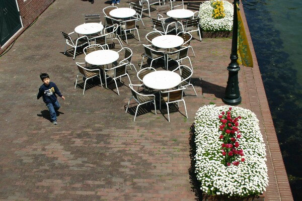 【春】白いテーブル