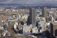 大阪市内から見る淀川 （京都方向）