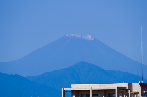 富士山の冠雪
