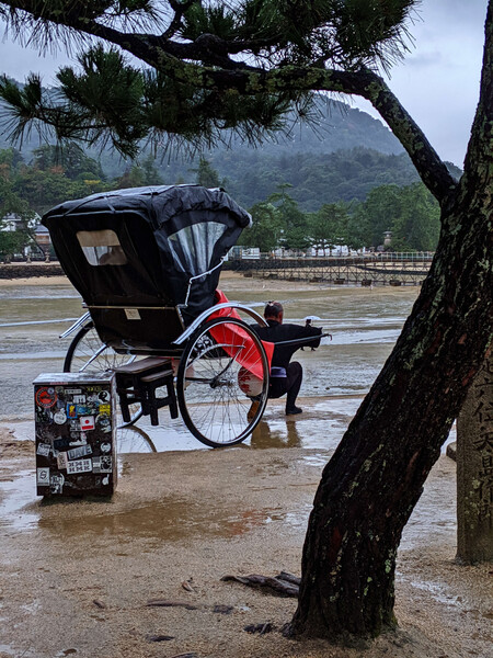 宮島にて