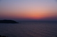 陸上岬の日没