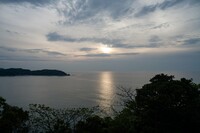 日本海の夕焼け。