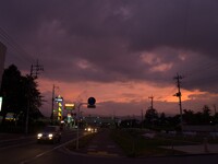 久々の夕焼け