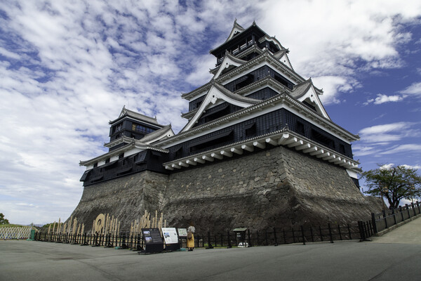 お一人様と熊本城