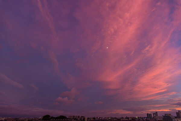 夕暮れの大星雲