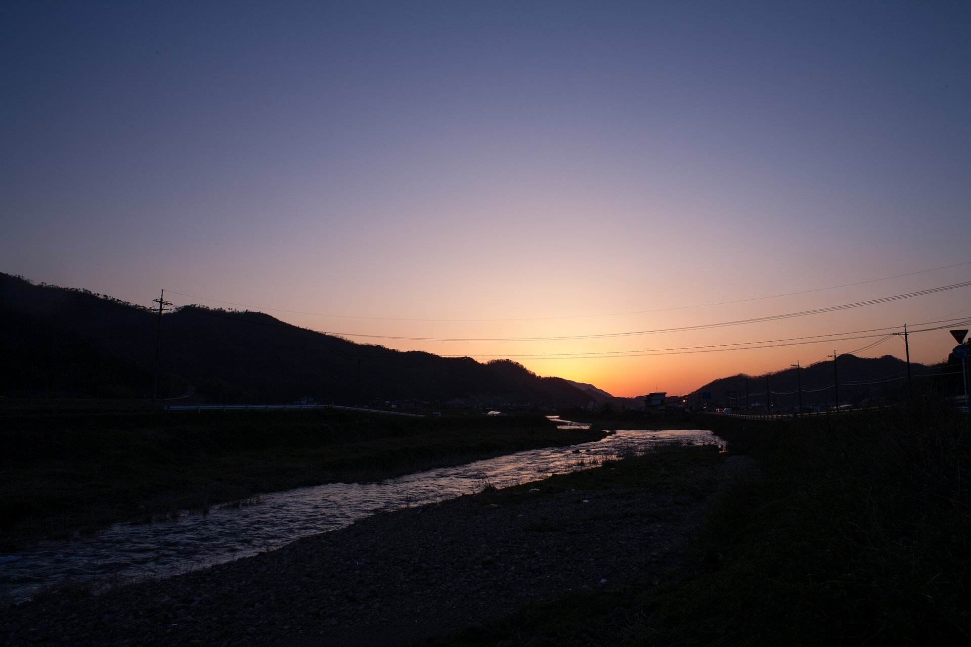 とても綺麗な夕焼けが見られました。