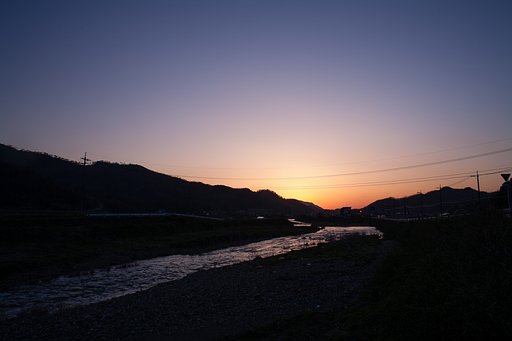 とても綺麗な夕焼けが見られました。