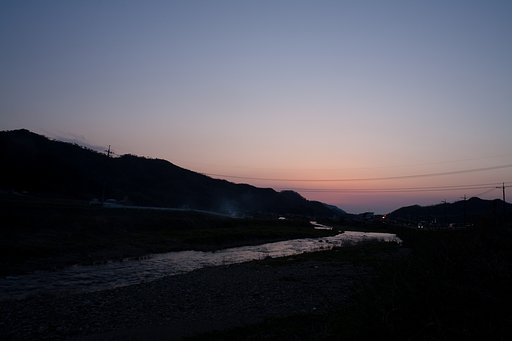 撮影が少し遅くなった夕焼け。