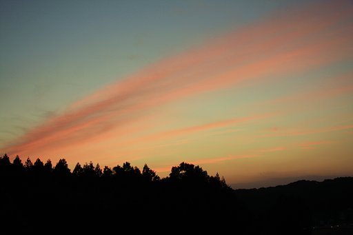 爽やかな夕焼け