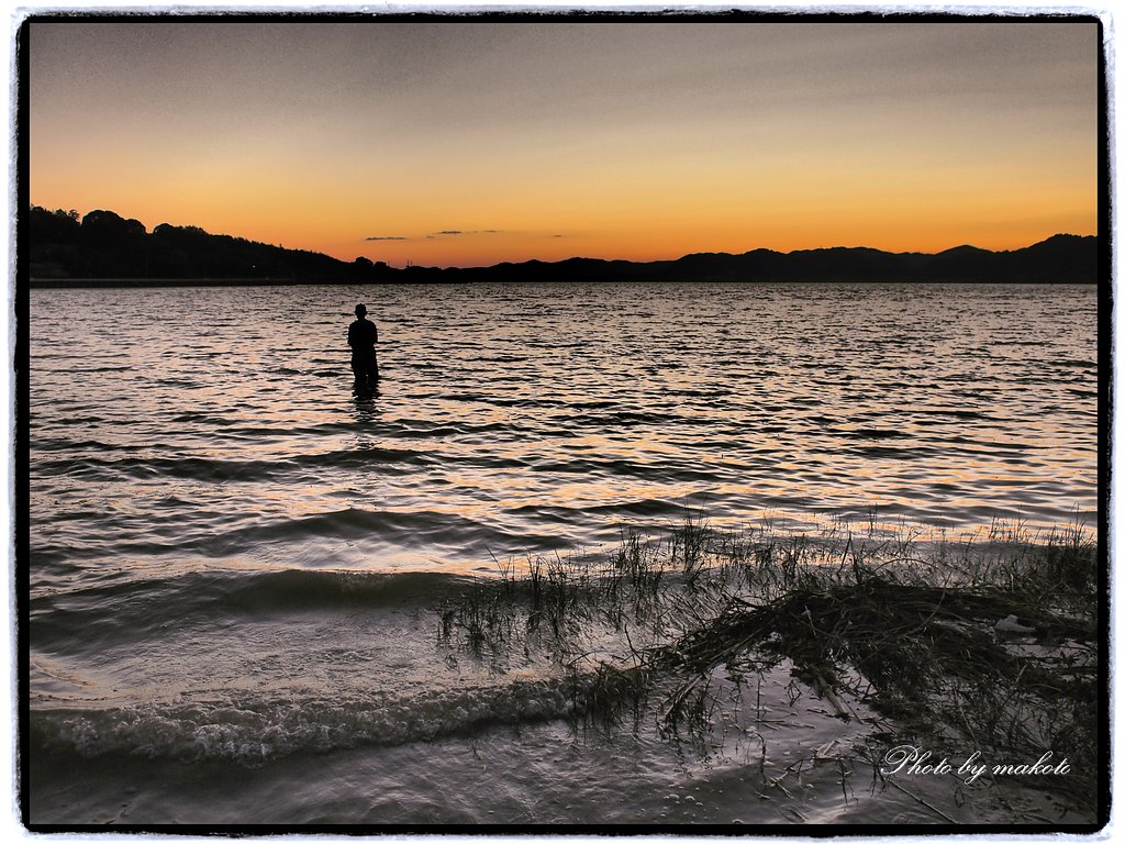 秋の夕暮れに