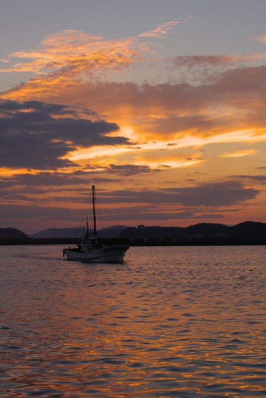 夕方の三河湾