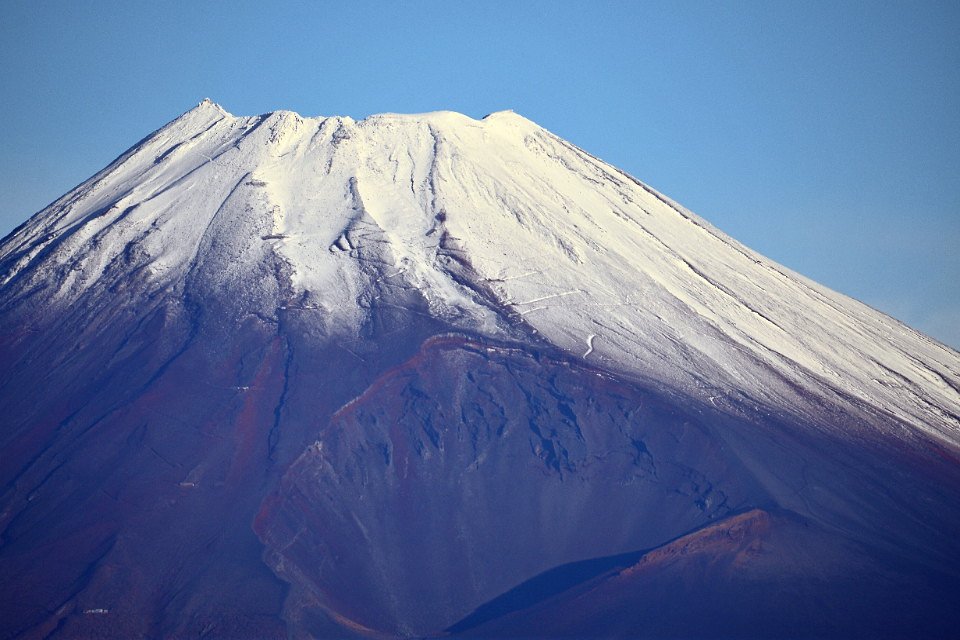 雪化粧　富士山