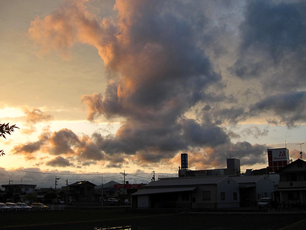 定点夕焼け