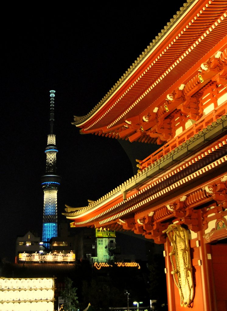 浅草寺境内からの風景