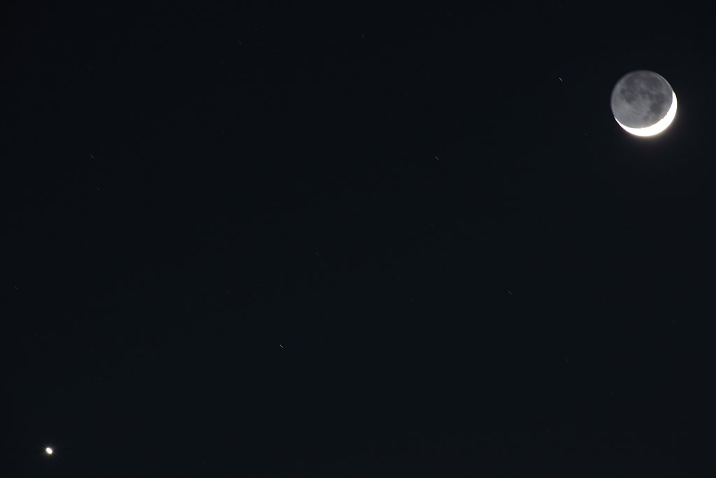 月と金星