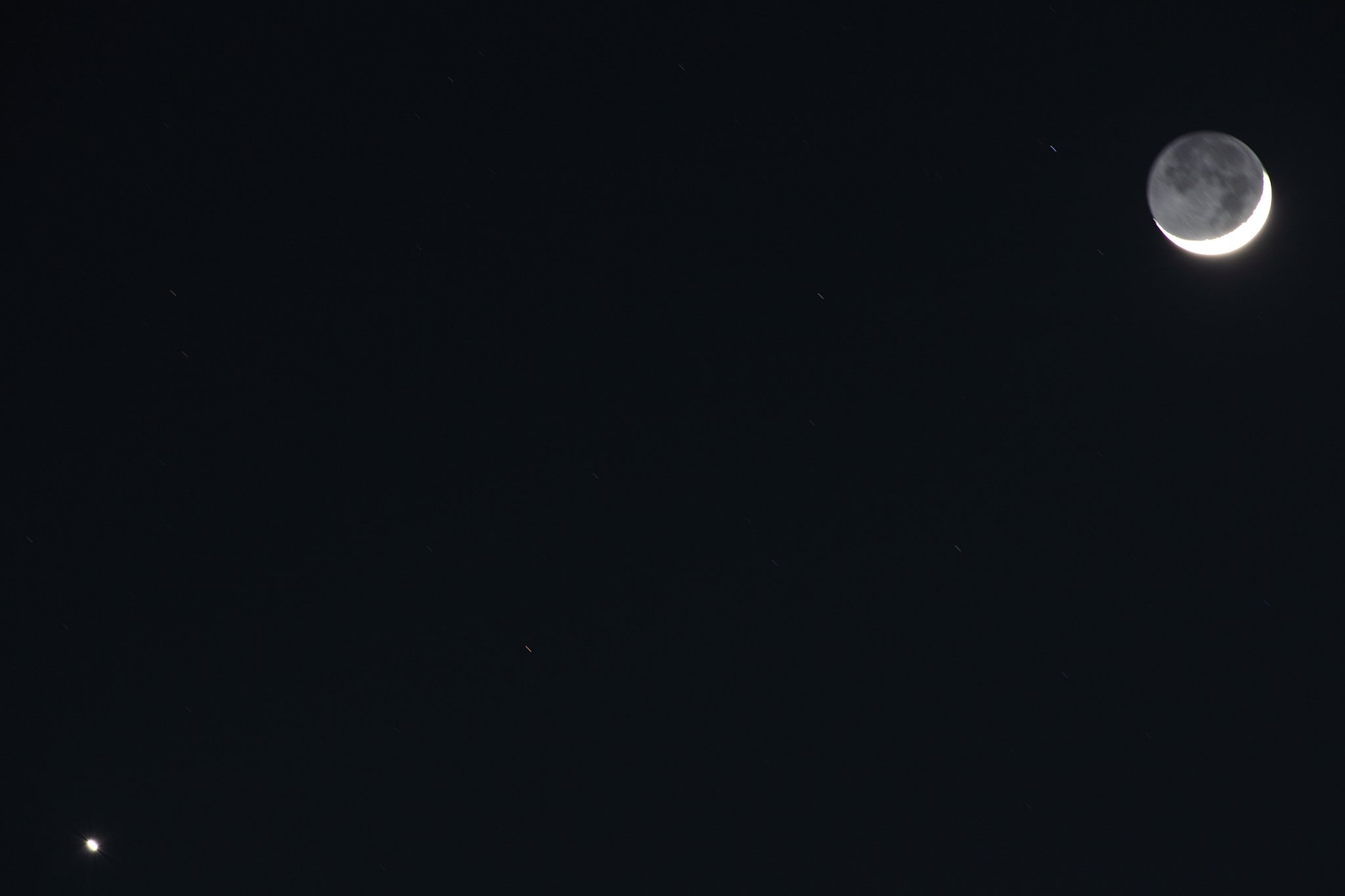 月と金星