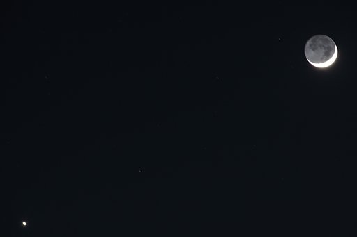 月と金星