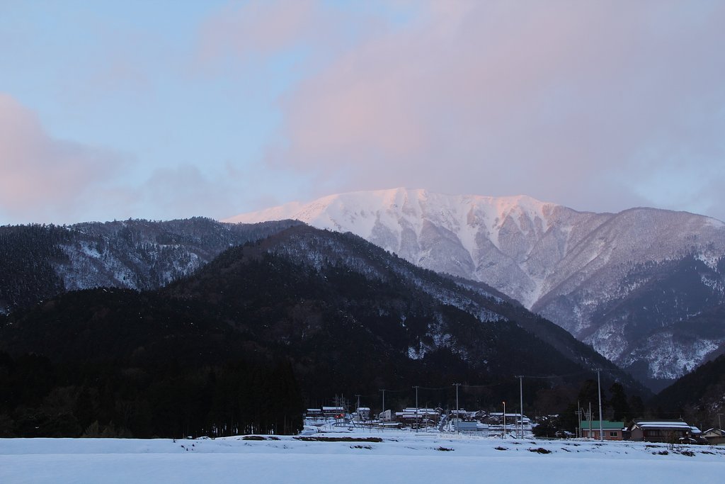 伊吹山夕照