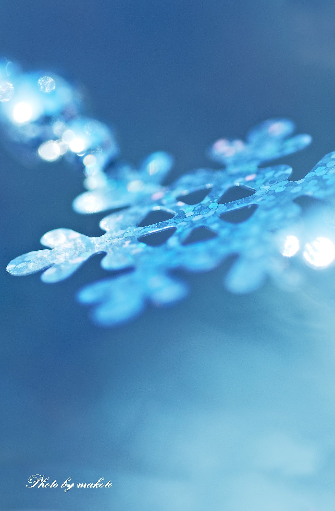 A snowy image