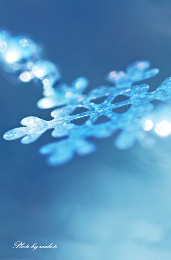 A snowy image