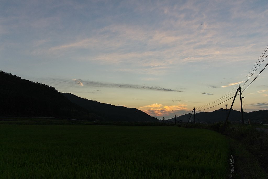 日没後の夕焼