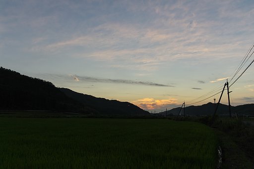日没後の夕焼