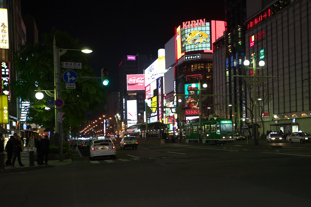 札幌すすきのの路面電車