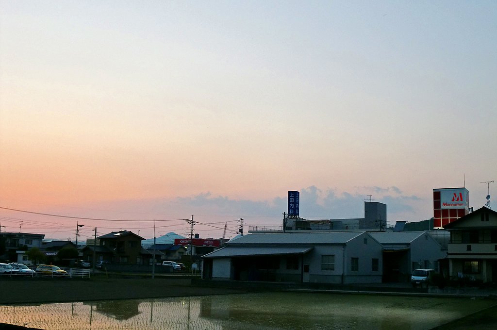 今日の夕焼け