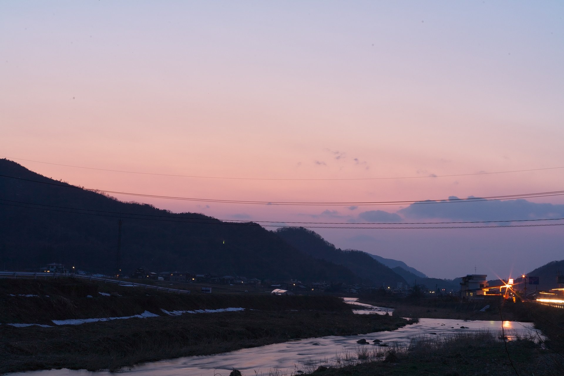夕焼が見られました。