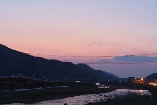 夕焼が見られました。