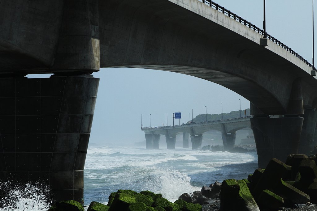 うねる海
