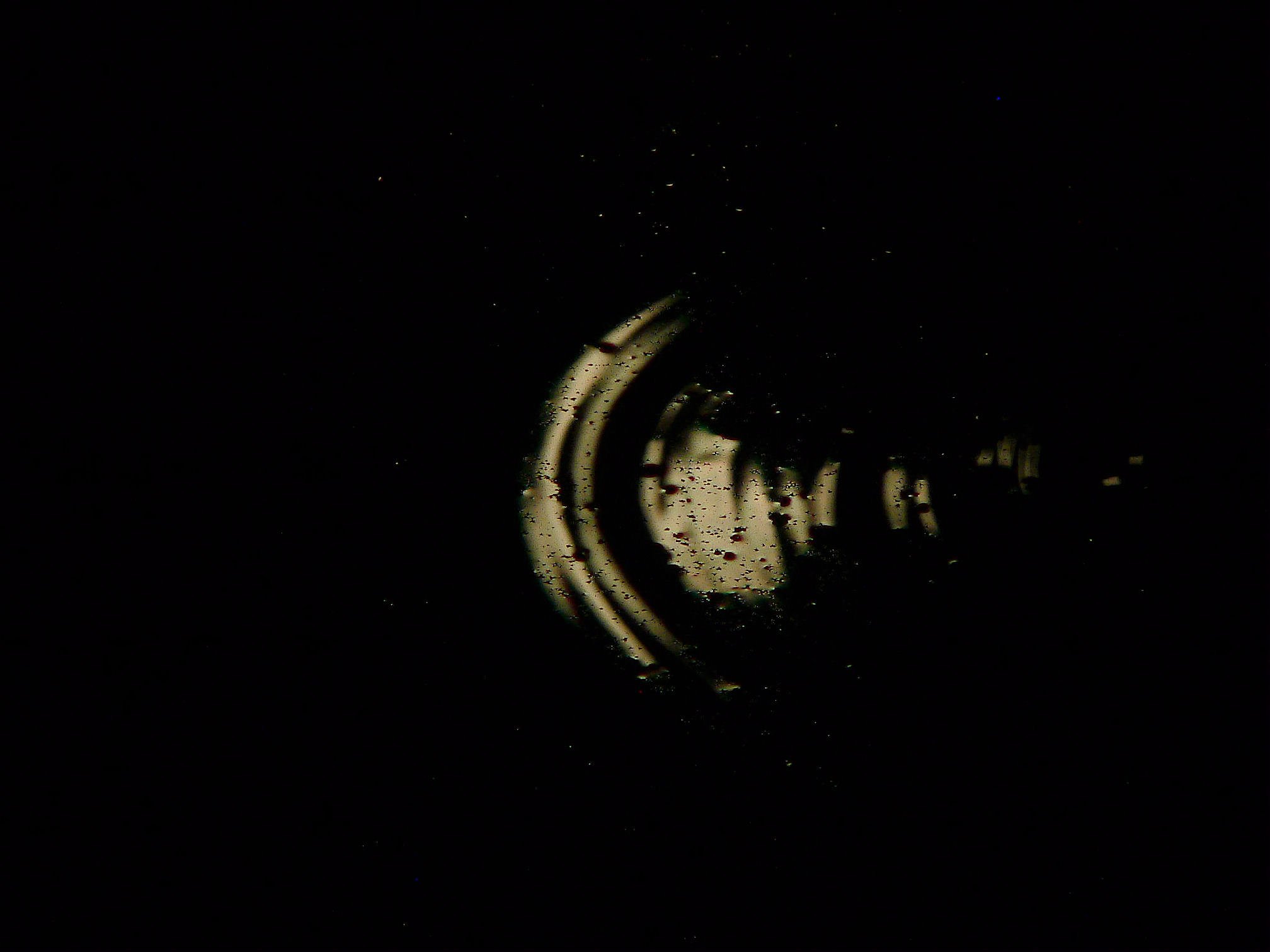 湖面に映る月