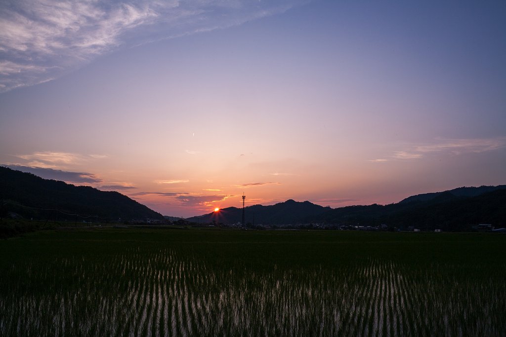 夕焼け小焼けで日が暮れて・・。