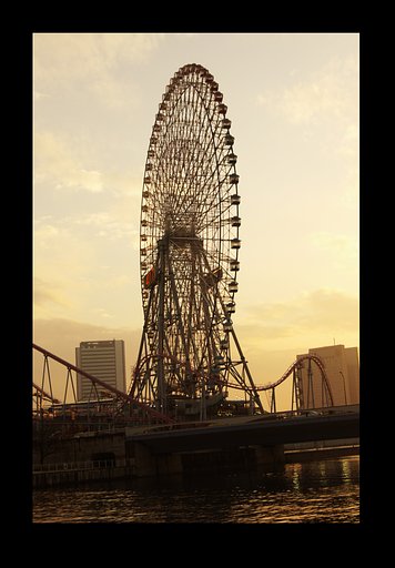 神戸の観覧車こんにちは、横浜の観覧車です