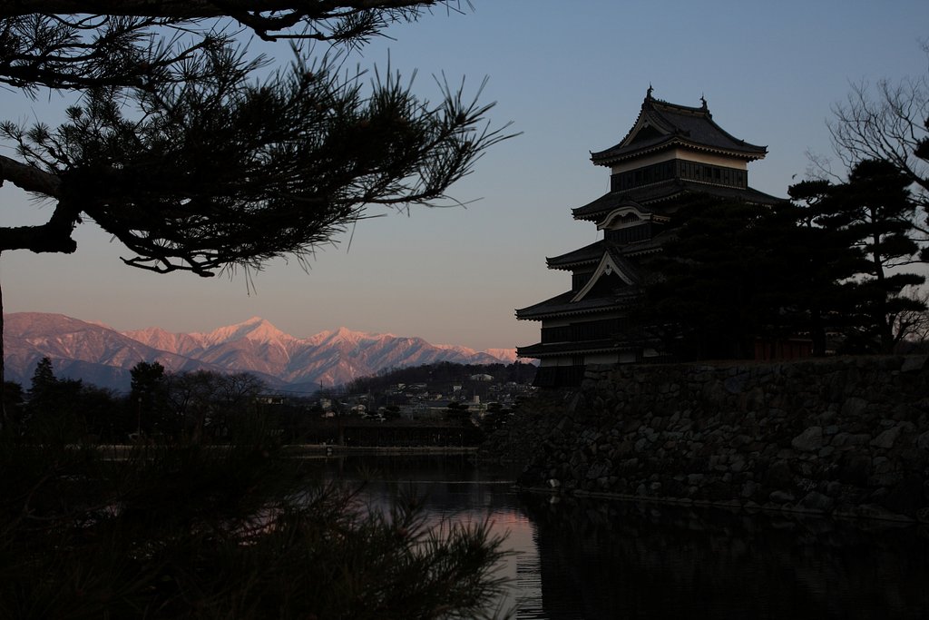 烏城と薄紅常念